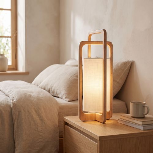 Lampes à poser Lampe Lanterne Bois Grande - Signes Grimalt - Modalova