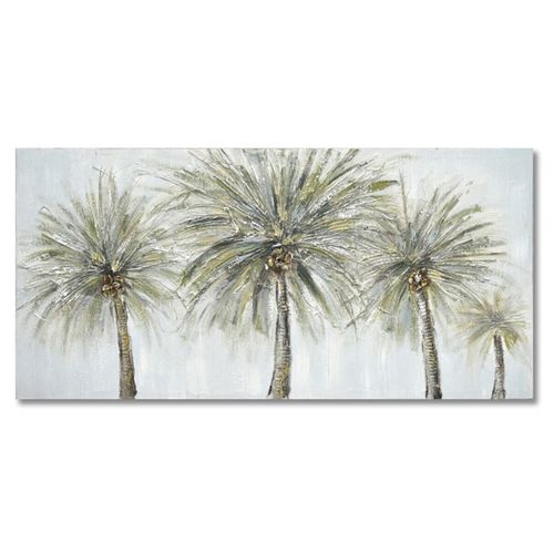 Tableaux, toiles Tableau Palmiers Vert Et Blanc - Signes Grimalt - Modalova