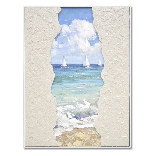 Tableaux, toiles Tableau Voiliers Cadre Beige - Signes Grimalt - Modalova