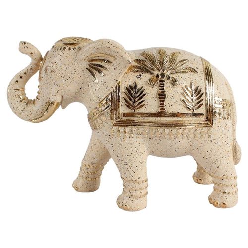 Statuettes et figurines Grand Éléphant Beige Et Doré - Signes Grimalt - Modalova