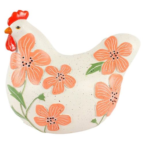 Statuettes et figurines Poule Ronde Fleurs Orange - Signes Grimalt - Modalova