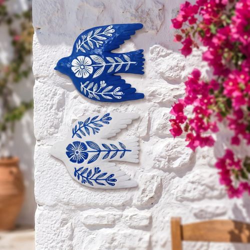 Statuettes et figurines Set 2 Hirondelles Murales Bleu - Signes Grimalt - Modalova