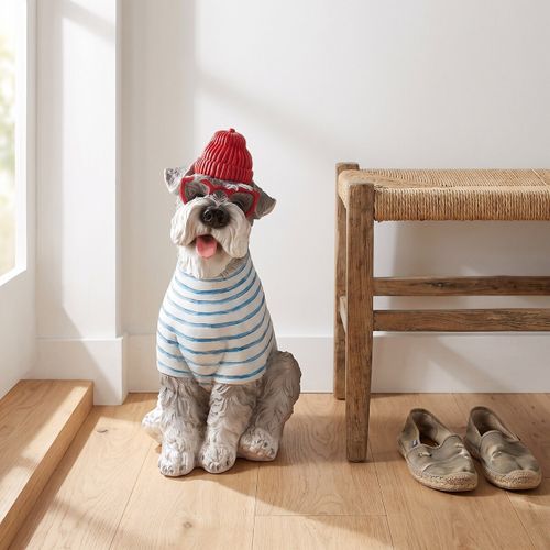 Statuettes et figurines Schnauzer Gris Bonnet Rouge - Signes Grimalt - Modalova