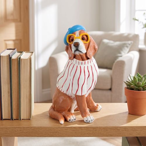 Statuettes et figurines Beagle Pull Rayé Rouge Et Blanc - Signes Grimalt - Modalova