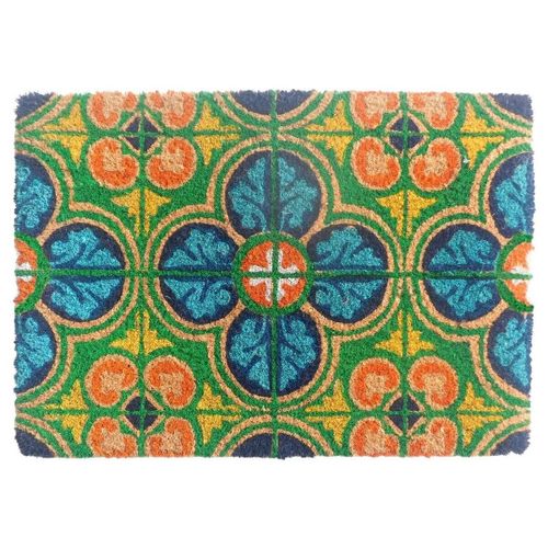 Tapis Paillasson Carreaux De Ciment Multicolore - Signes Grimalt - Modalova