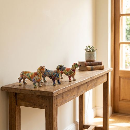 Statuettes et figurines Set 3 Teckels Mosaïque Moyens - Signes Grimalt - Modalova