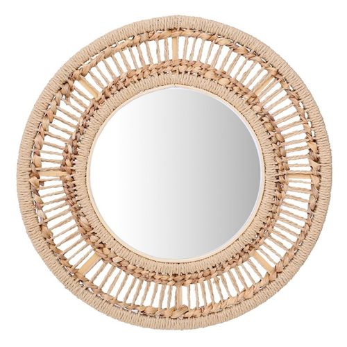 Miroirs Miroir Rond Fibre Naturelle Tressée - Signes Grimalt - Modalova