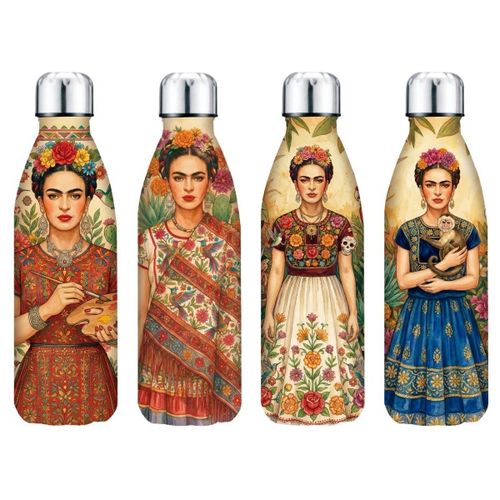 Porte-monnaie Set 4 Bouteilles Isothermes Mexicaine Fleurs - Signes Grimalt - Modalova
