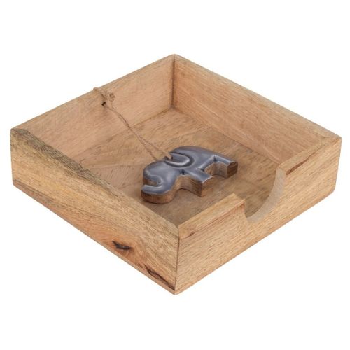 Statuettes et figurines Porte-serviettes En Bois Avec Éléphant - Signes Grimalt - Modalova