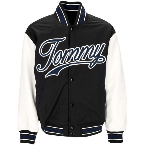 Blouson Giubbotto College Uomo Letterman Jacket Ext Black/multi - Tommy Hilfiger - Modalova
