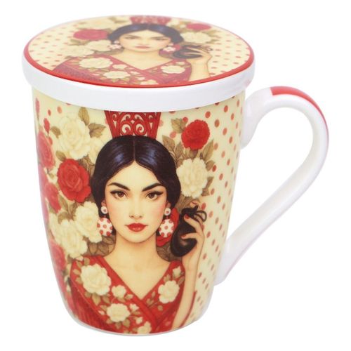 Lunchbox Lot De 4 Tasses À Thé Flamenca - Signes Grimalt - Modalova