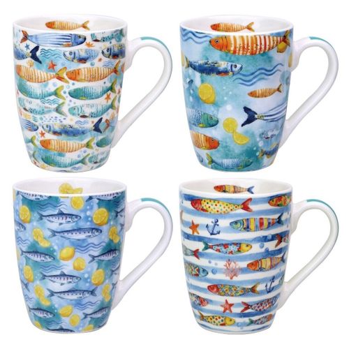Bouteilles Lot De 4 Tasses Poissons - Signes Grimalt - Modalova