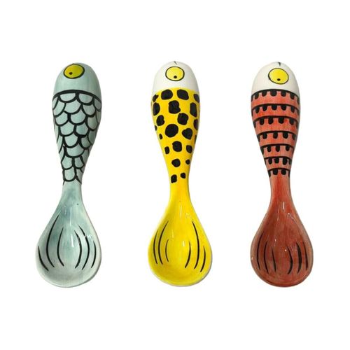 Lunchbox Set 3 Cuillères Poisson Multicolores - Signes Grimalt - Modalova