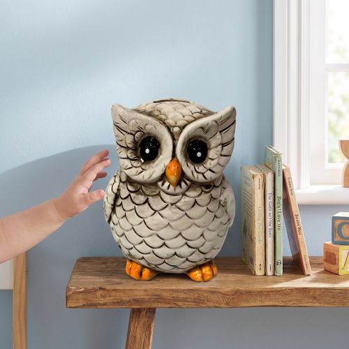 Statuettes et figurines Set 2 Tirelires Hibou Écru - Signes Grimalt - Modalova