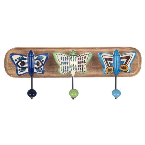 Vides poches Porte-Manteau Bois 3 Papillons - Signes Grimalt - Modalova