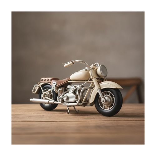Statuettes et figurines Set 3 Motos Custom Crème Et Marron - Signes Grimalt - Modalova