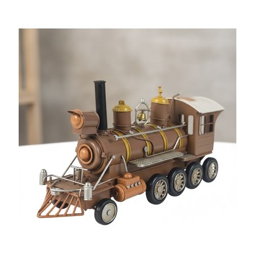 Statuettes et figurines Locomotive Décorative Marron Et Doré - Signes Grimalt - Modalova