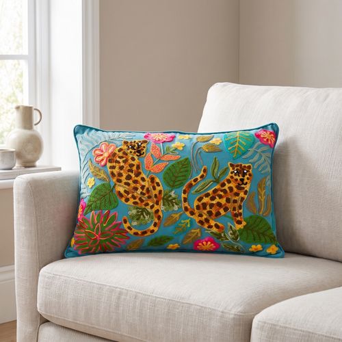 Coussins Coussin Jungle Turquoise Garni - Signes Grimalt - Modalova