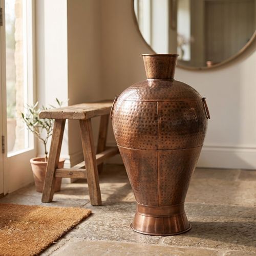 Vases, caches pots d'intérieur Grand Vase Cuivre Vieilli - Signes Grimalt - Modalova
