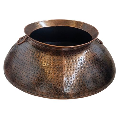 Vases, caches pots d'intérieur Vase Bas Cuivre Vieilli - Signes Grimalt - Modalova