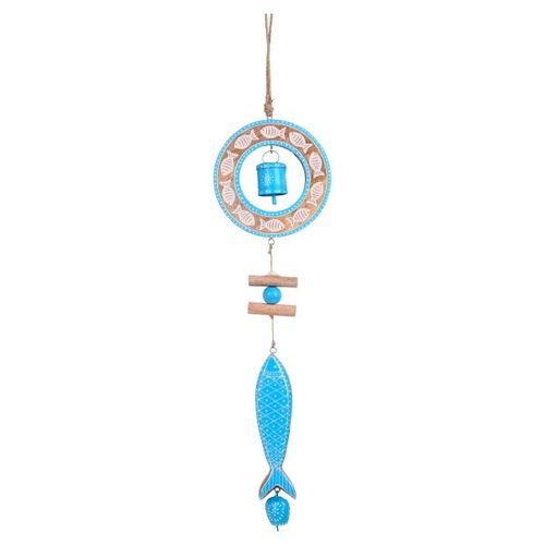 Statuettes et figurines Mobile Marin Poisson Et Cloche Turquoise - Signes Grimalt - Modalova