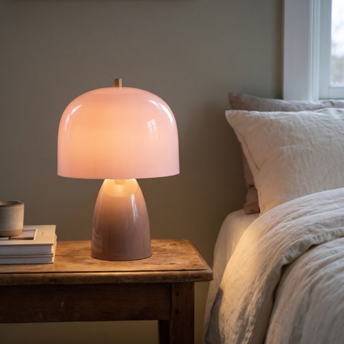 Lampes à poser Lampe Champignon Rose Et Taupe - Signes Grimalt - Modalova