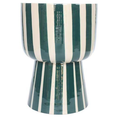 Vases, caches pots d'intérieur Tabouret Rayé Vert Bouteille Forme Coupe - Signes Grimalt - Modalova