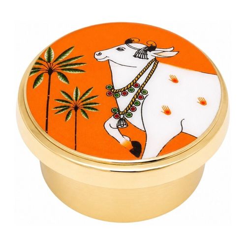 Paniers, boites et corbeilles Boîte Porte-Encens Dorée Vache Orange - Signes Grimalt - Modalova