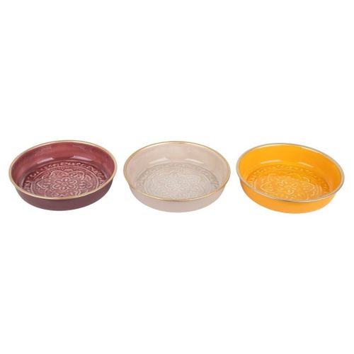 Vides poches Plateaux En Métal Émaillé Mandala Lot De 3 - Signes Grimalt - Modalova