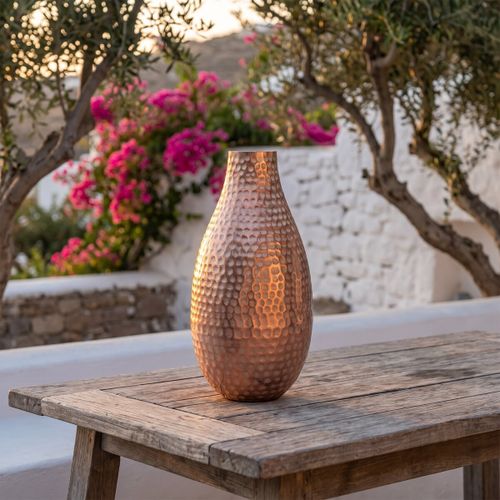 Vases, caches pots d'intérieur Vase Cuivre Martelé Forme Goutte - Signes Grimalt - Modalova