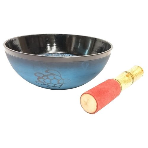 Vases, caches pots d'intérieur Bol Tibétain Aluminium Tortue Bleu - Signes Grimalt - Modalova