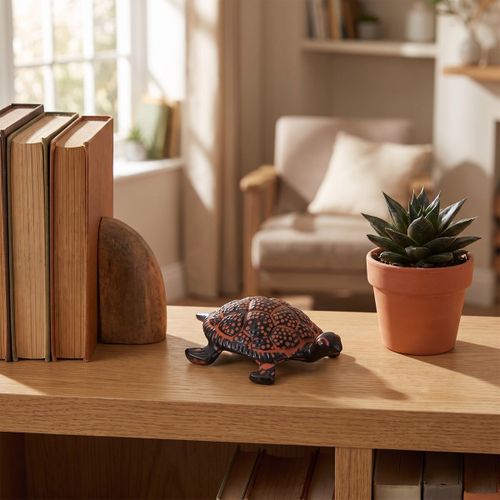 Statuettes et figurines Figurine Tortue Noire Et Terre Cuite - Signes Grimalt - Modalova