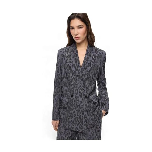 Blouson Blazer double boutonnage rose avec strass - Pinko - Modalova