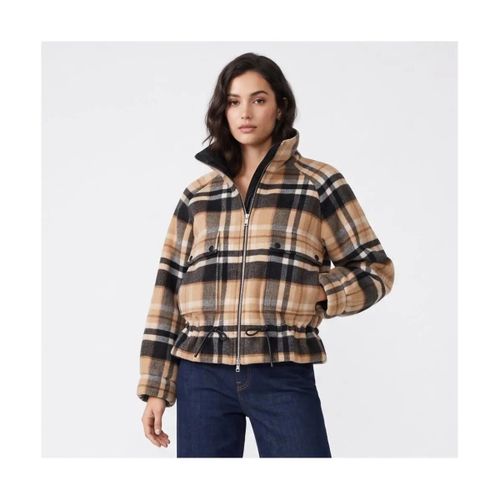 Blouson Veste à carreaux doubles en tissu rose - Pinko - Modalova