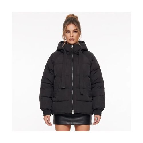Blouson Veste noire à capuche rose - Pinko - Modalova