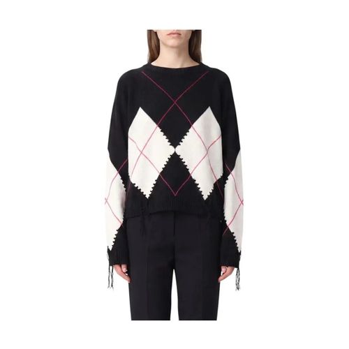 Pull Pull en laine rose avec des diamants - Pinko - Modalova