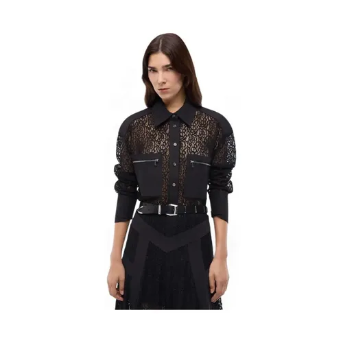 Blouses Chemise en dentelle noire rose - Pinko - Modalova