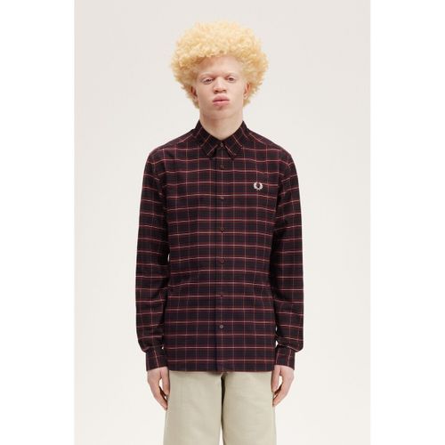 Chemise Fp Brushed Oxford Tartan Shirt - Fred Perry - Modalova