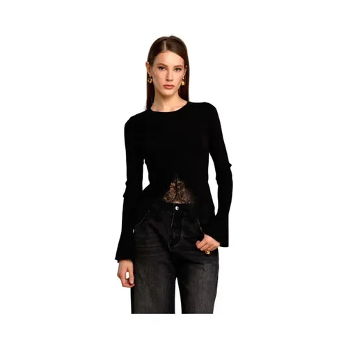 Pull Tricot élégant en dentelle - No Secrets - Modalova