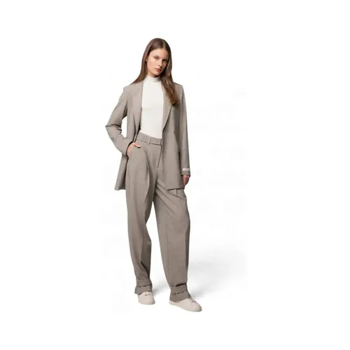 Pantalon Pantalon beige avec bretelle - Hinnominate - Modalova