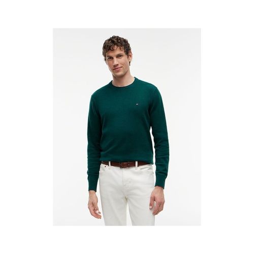 Pull MW0MW28046 PIMA/CASHMERE-MQ8 ORNAMENTAL GREEN HTR - Tommy Hilfiger - Modalova
