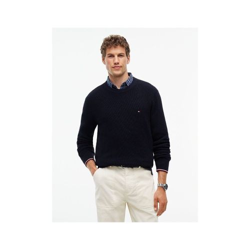 Pull MW0MW41516 RWB RIB CREW-DW5 NAVY BLUE - Tommy Hilfiger - Modalova