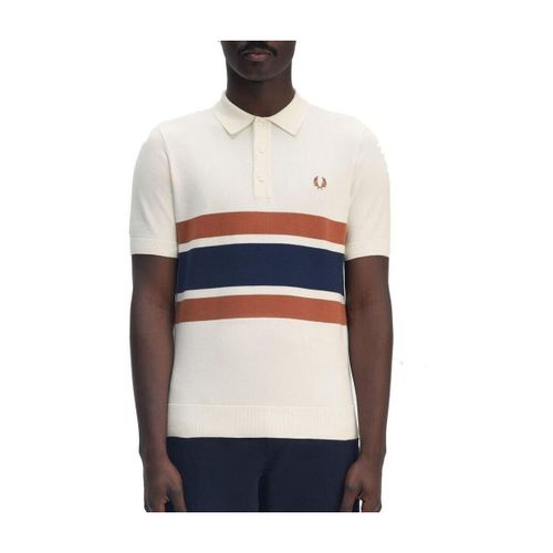 T-shirt Panelled Knitted Shirt - Fred Perry - Modalova