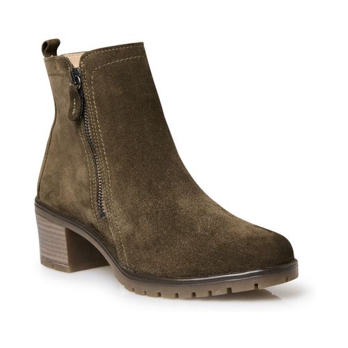 Bottines Boots dessus cuir velours - Pediconfort - Modalova