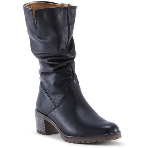 Bottes Bottines froncées à zip et talon - Pediconfort - Modalova