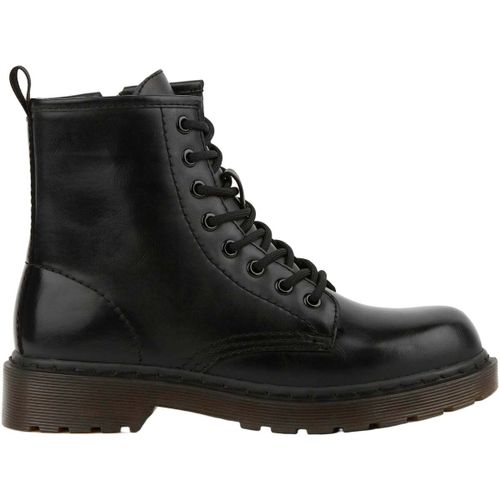 Bottes BOTÍN MILITAR DE MUJER CON CORDONES | 2467 PU NEGRO - Bb Up - Modalova