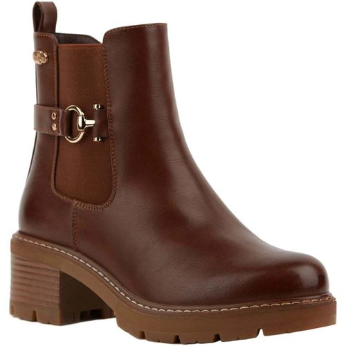 Bottes BOTINE CLÁSICO DE MUJER CON TACÓN Y HEBILLA | 2623 PU MARRON - Bb Up - Modalova
