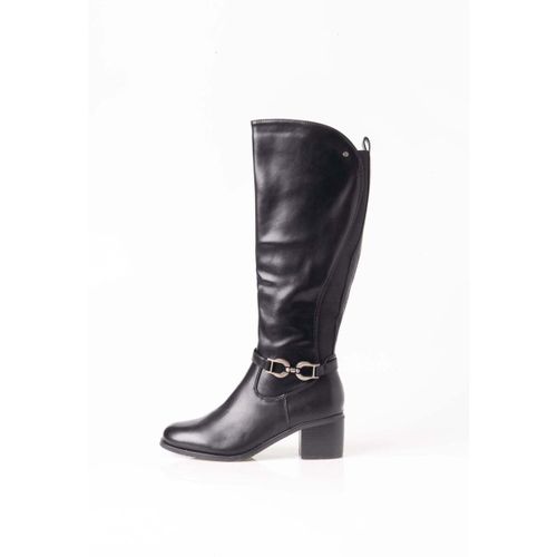 Bottes BOTA ALTA NEGRA DE MUJER CON HEBILLA DORADA | 2741 PU Negro - Bb Up - Modalova