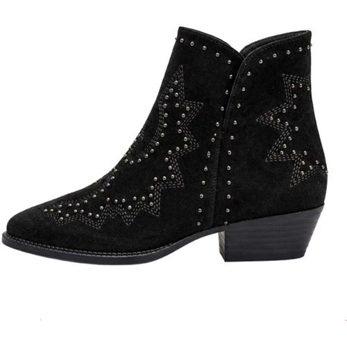 Bottes BOTÍN NEGRO DE MUJER CON TACHAS Y TACÓN | 2763 ANTE Negro - Bb Up - Modalova