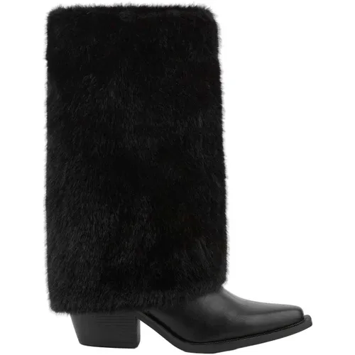 Bottes BOTA ALTA COWBOY NEGRA DE MUJER CON PELO | 2619 PELO Negro - Bb Up - Modalova